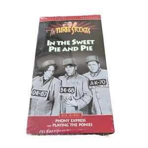 The Three Stooges In The Sweet Pie And Pie VHS‎ Vintage Classic New Sealed 1993
